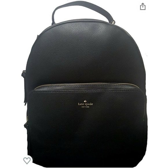 KATE SPADE LEATHER NICOLE LARCHMONT BLACK BACKPACK